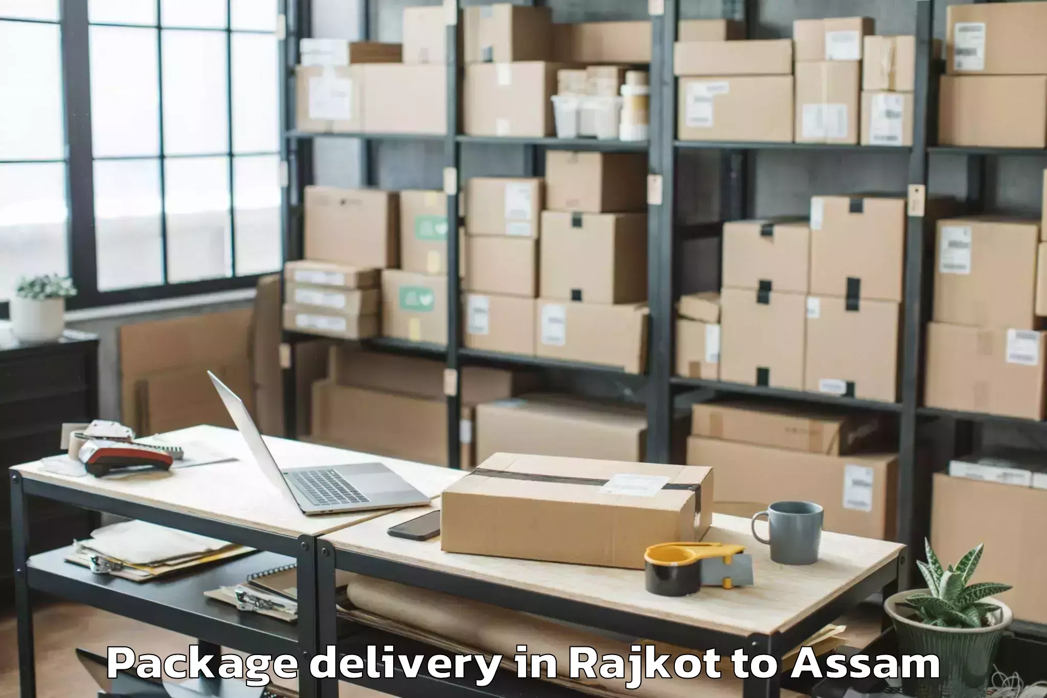 Affordable Rajkot to Likabali Package Delivery